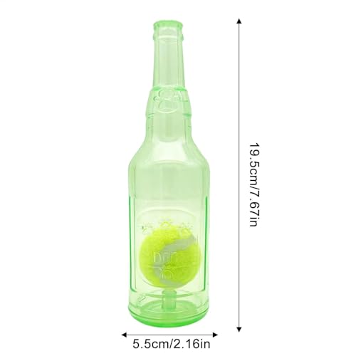 Pet & Garden Dog Water Bottle Toy, Creative Tennis Ball In A Bottle Interactive Chew Toy, Puppy Squeaky Toy, Fun Puppy Teething Chewing Toy For Small Medium Large Dog, Pet Accessories