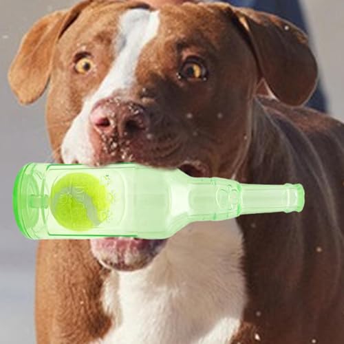 Pet & Garden Dog Water Bottle Toy, Creative Tennis Ball In A Bottle Interactive Chew Toy, Puppy Squeaky Toy, Fun Puppy Teething Chewing Toy For Small Medium Large Dog, Pet Accessories