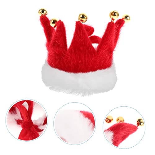 Pet & Garden Adjustable Christmas Dog Collar with - Festive Pet Costume Accessories for Small Dogs - Cats and Puppies Size XS Pure Color