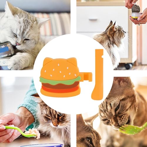 Pet & Garden Jlkegfdf Cat Food Opener | Portable Silicone Can Opener | Safe Dog Food Covers, Pet Utensils, Eating Spatula, Feeding Accessories for Storage