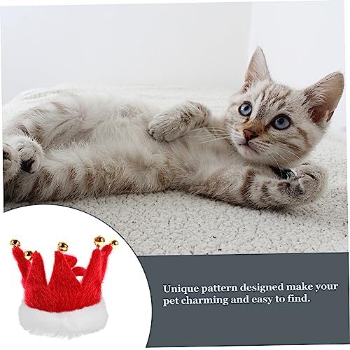 Pet & Garden Adjustable Christmas Dog Collar with - Festive Pet Costume Accessories for Small Dogs - Cats and Puppies Size XS Pure Color