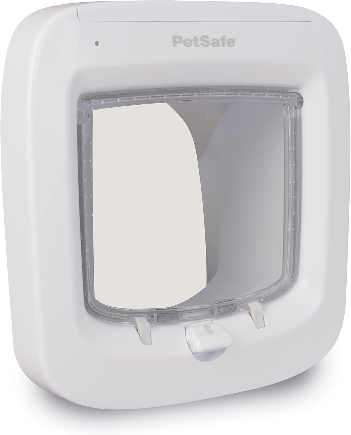 PetSafe, Microchip Activated Cat Flap, Exclusive Entry, Easy Install, 4 Way Manual Locking, Energy Efficient, Draught Excluder, Convenient - White