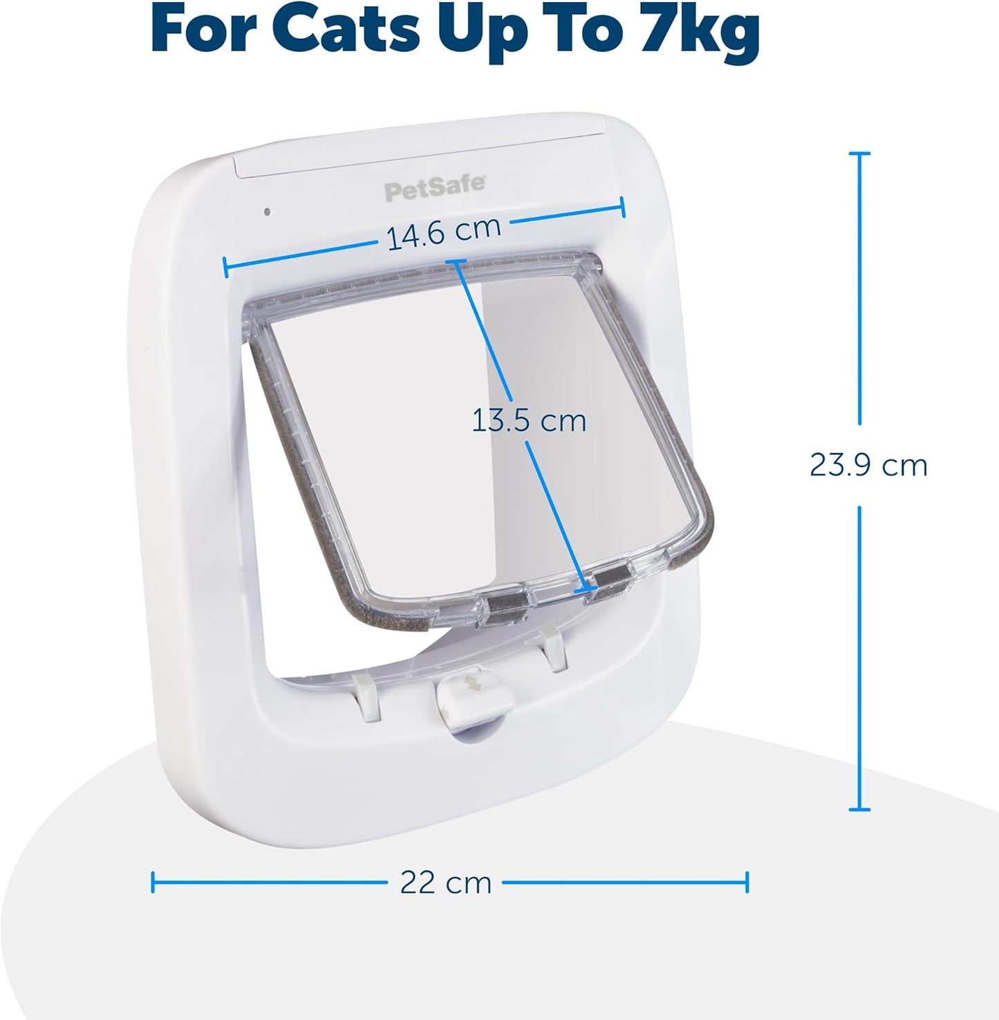 PetSafe, Microchip Activated Cat Flap, Exclusive Entry, Easy Install, 4 Way Manual Locking, Energy Efficient, Draught Excluder, Convenient - White