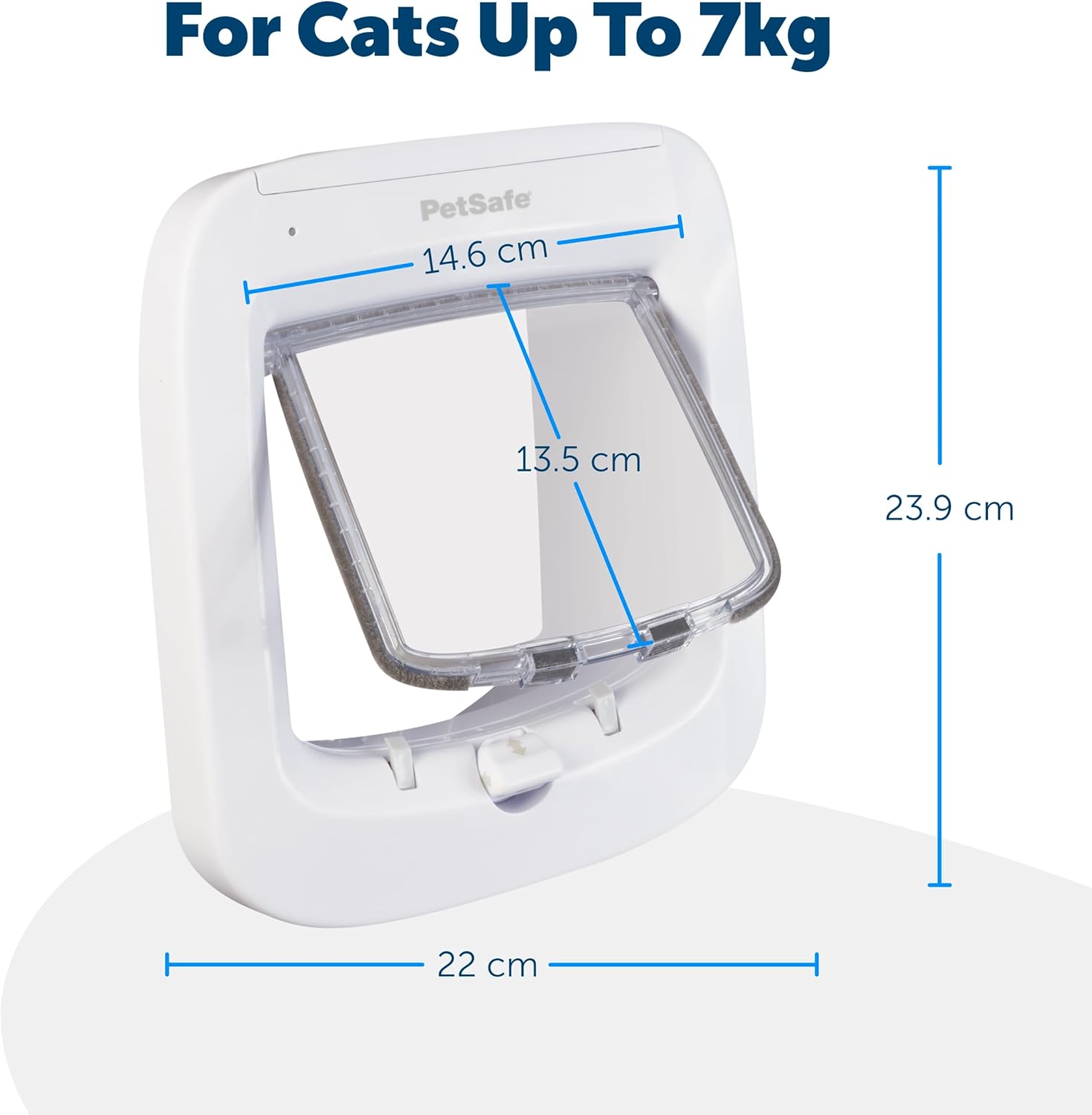 PetSafe, Microchip Activated Cat Flap, Exclusive Entry, Easy Install, 4 Way Manual Locking, Energy Efficient, Draught Excluder, Convenient - White